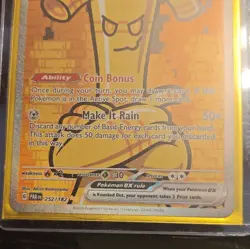 Pokemon Gholdengo ex 252/182 SV04 Paradox Rift SIR Holo Full Art ENG - Image 3