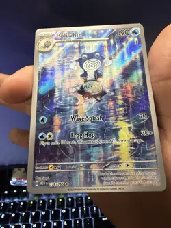 Pokemon TCG Poliwhirl 176/165 SV 151 Illustration Rare Holo ENG 2023 - Image 2