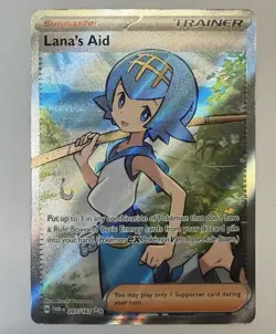 Pokemon Lana's Aid 207/167 SV06 Twilight Masquerade Ultra Rare Full Art Holo - Image 1