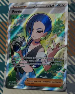 Perrin 209/167 – Twilight Masquerade Full Art Trainer Pokemon TCG NM - Image 1