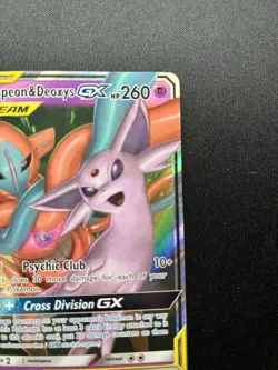 Pokemon: Espeon & Deoxys GX TAG TEAM 72/236 Ultra Rare Unified Minds - Image 3