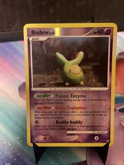 Pokemon TCG; Budew 33/100 - Stormfront Reverse Holo - MP - Image 1