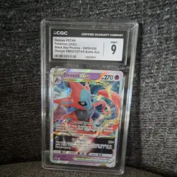 CGC 9 Deoxys VSTAR Holo Black Star Promo SWSH268 English 2022 - Image 1