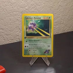 Sabrina's Venonat 96/132 - C Gym Heroes Pokemon 1st Edition - Image 1