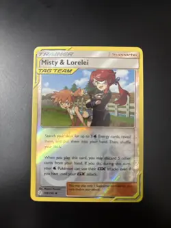 Misty & Lorelei 199/236 Uncommon Cosmic Eclipse Pokemon Reverse Holo - Image 1