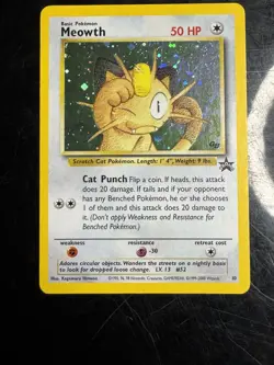 Pokemon Meowth 10/53 Wotc Promo Holo 50 HP ENG Basic Pokemon TCG - Image 1