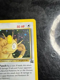 Pokemon Meowth 10/53 Wotc Promo Holo 50 HP ENG Basic Pokemon TCG - Image 3