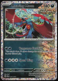 Roaring Moon 011/015 McDonald's Promos 2024 Promo Holo Pokemon NM - Image 1