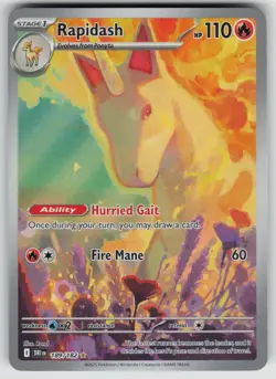 Rapidash 189/182 Illustration Rare Destined Rivals Pokemon Near Mint - Image 1