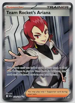 Team Rocket's Ariana 224/182 Destined Rivals Pokemon NM - Image 1
