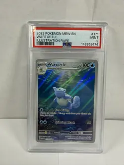 Pokemon Wartortle 171 151 Illustration Rare PSA 9 - Image 1