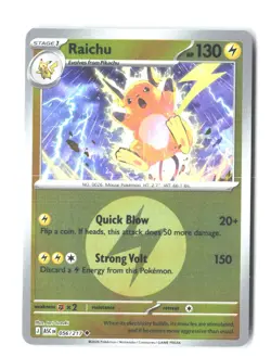 RAICHU (ENERGY SYMBOL PATTERN) 056/217 Uncommon Ascended Heroes Reverse Holo NM - Image 2