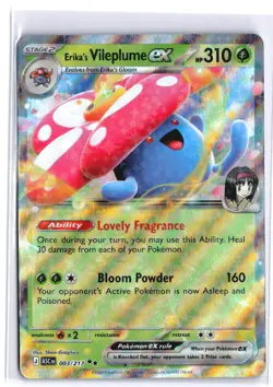 ERIKA'S VILEPLUME EX 003/217 Double Rare Ascended Heroes Holo NM - Image 2
