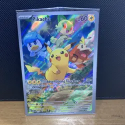 Pikachu SVP 027 Scarlet & Violet Promo Holo Promo 60 HP English 2023 (SEALED) - Image 4