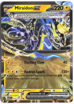 Miraidon ex 073/217 Double Rare ME: Ascended Heroes Pokemon - Image 1