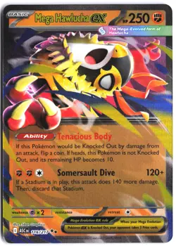 Mega Hawlucha ex 116/217 Double Rare ME: Ascended Heroes Pokemon - Image 1