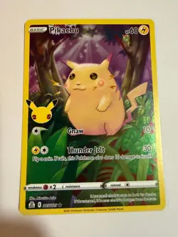 PIKACHU 005/025 HOLO RARE CELEBRATIONS POKEMON HOLO NM - Image 1
