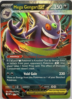 Pokemon TCG Mega Gengar EX 073 MEP Promo Holo 350 HP Eng 2016 Low Price. - Image 1