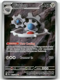 Klinklang 141/086 Holo Illustration Rare Black Bolt Pokemon Holo LP - Image 1