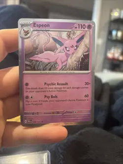 ESPEON 033/131 R PRISMATIC EVOLUTIONS POKEMON HOLO NM - Image 1