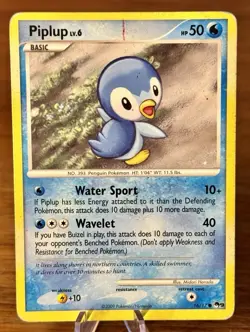 Piplup 16/17 Common POP Series 9 Pokemon HP - Image 1