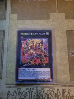 YUGIOH NUMBER 54: LION HEART NUMH-EN026 SECRET 1ST ED VLP - Image 1