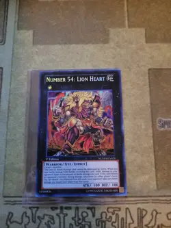 YUGIOH NUMBER 54: LION HEART NUMH-EN026 SECRET 1ST ED VLP - Image 2