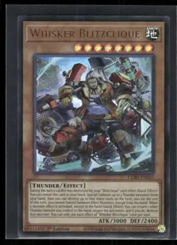 YU-GI-OH WHISKER BLITZCLIQUE 1ST ED ULTRA RARE NM/MINT CORI-EN010 - Image 1