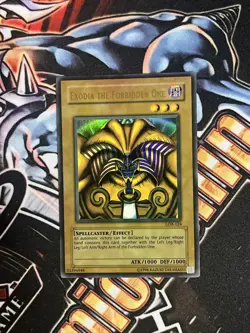 FADED Yugioh Exodia The Forbidden One LOB-124 FADED MISPRINT - Image 2