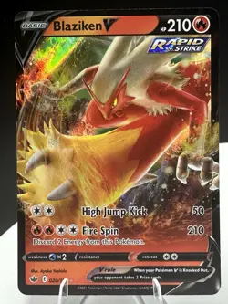 Pokemon TCG V & ex Card Lot Blaziken V Lucario V Jumbo Flareon ex LP/NM Holo - Image 3