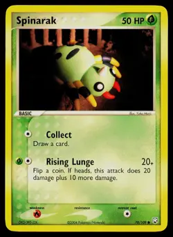 Pokemon Card Spinarak 78/109 Team Rocket Returns Common - Image 1
