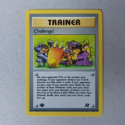 Challenge! Trainer 74/82 1st Edition Team Rocket Set Collectible Pokemon Card - Image 1
