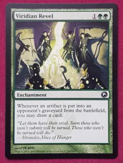 Magic The Gathering SCARS OF MIRRODIN VIRIDIAN REVEL green card MTG - Image 1