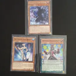 Konami Yu-Gi-Oh! TDIL 1st Ed 3-Card Lot: Magician, Aqua Dolphin, Sorcerer - Image 1