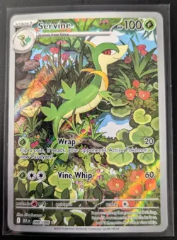 Pokemon SV Black Bolt Servine Illustration Rare 088/086 - Image 1