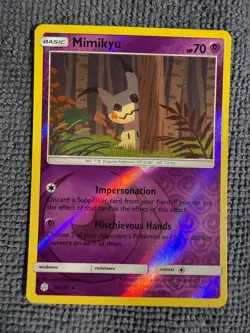 Mimikyu 96/236 Uncommon Cosmic Eclipse Pokemon Reverse Holo Near Mint - Image 1