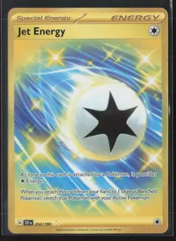 Jet Energy 252/191 Hyper Rare Surging Sparks Pokemon Near Mint - Image 1