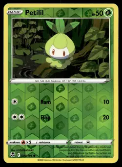 Petilil 009/195 Common Silver Tempest Pokemon Reverse Holo Near Mint - Image 1