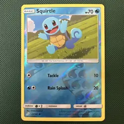 Pokemon Squirtle 23/181 Team Up 2019 English Common Reverse Holo NM - Image 1