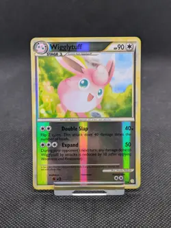 Pokemon TCG Wigglytuff Heartgold & Soulsilver 56/123 Reverse Holo LP/Played - Image 1