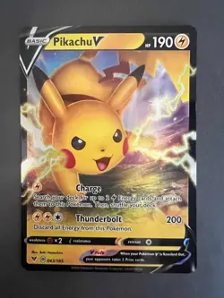 Pokemon TCG – Pikachu V 043/185 | Vivid Voltage | Ultra Rare | Near Mint - Image 1