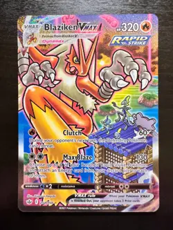 Pokemon Blaziken VMAX 201/198 Sword & Shield Chilling Reign - NM+ - Image 1