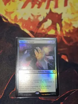MTG The Soul Stone(Spiderman Marvel Rare Foil) Near Mint Condition - Image 1
