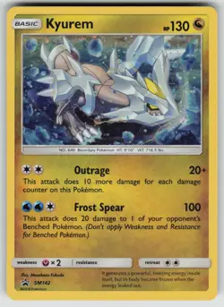 Kyurem - SM142 Holo Promo Sun & Moon Promo Pokemon Lightly Played - Image 1