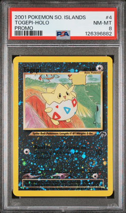 2001 #4 Togepi - Holo PSA 8 - Southern Islands Promo Pokemon - Image 1