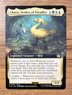 Magic MTG Final Fantasy Choco, Seeker of Paradise #479 *NON-FOIL* Extended Art - Image 1