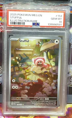 2025 Stufful Illustration Rare Pokemon:Mega Evolution PSA 10💎✨ - Image 1