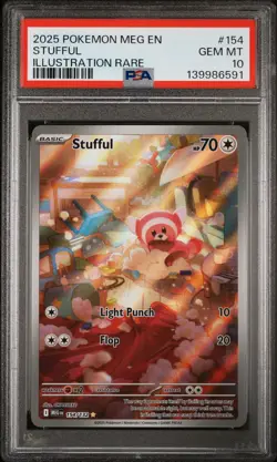 2025 Stufful Illustration Rare Pokemon:Mega Evolution PSA 10💎✨ - Image 3