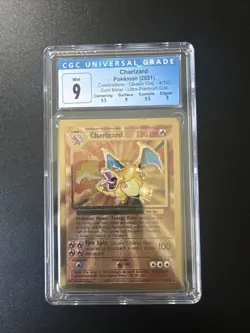 The Pokemon Company Charizard 4/102 Celebrations Gold Metal CGC 9 - Image 1