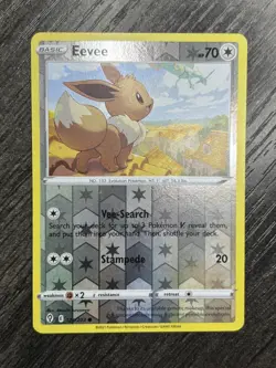 Eevee 125/203 SWSH07: Evolving Skies Reverse Holo Common Pokemon TCG NM - Image 1